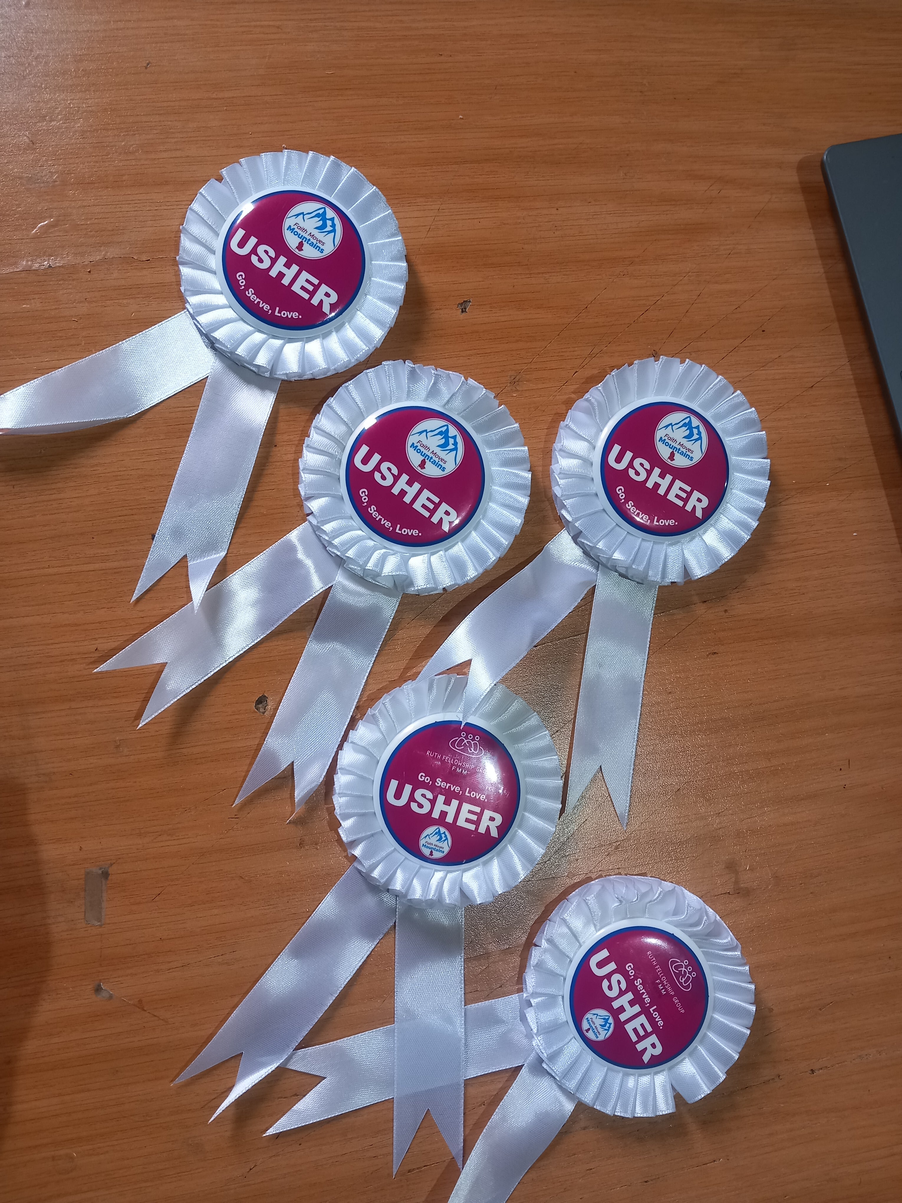 Custom Satin Rosettes - Single Tier with Personalized Center Disc