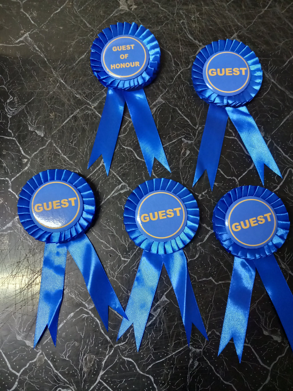 Custom Satin Rosettes - Single Tier with Personalized Center Disc