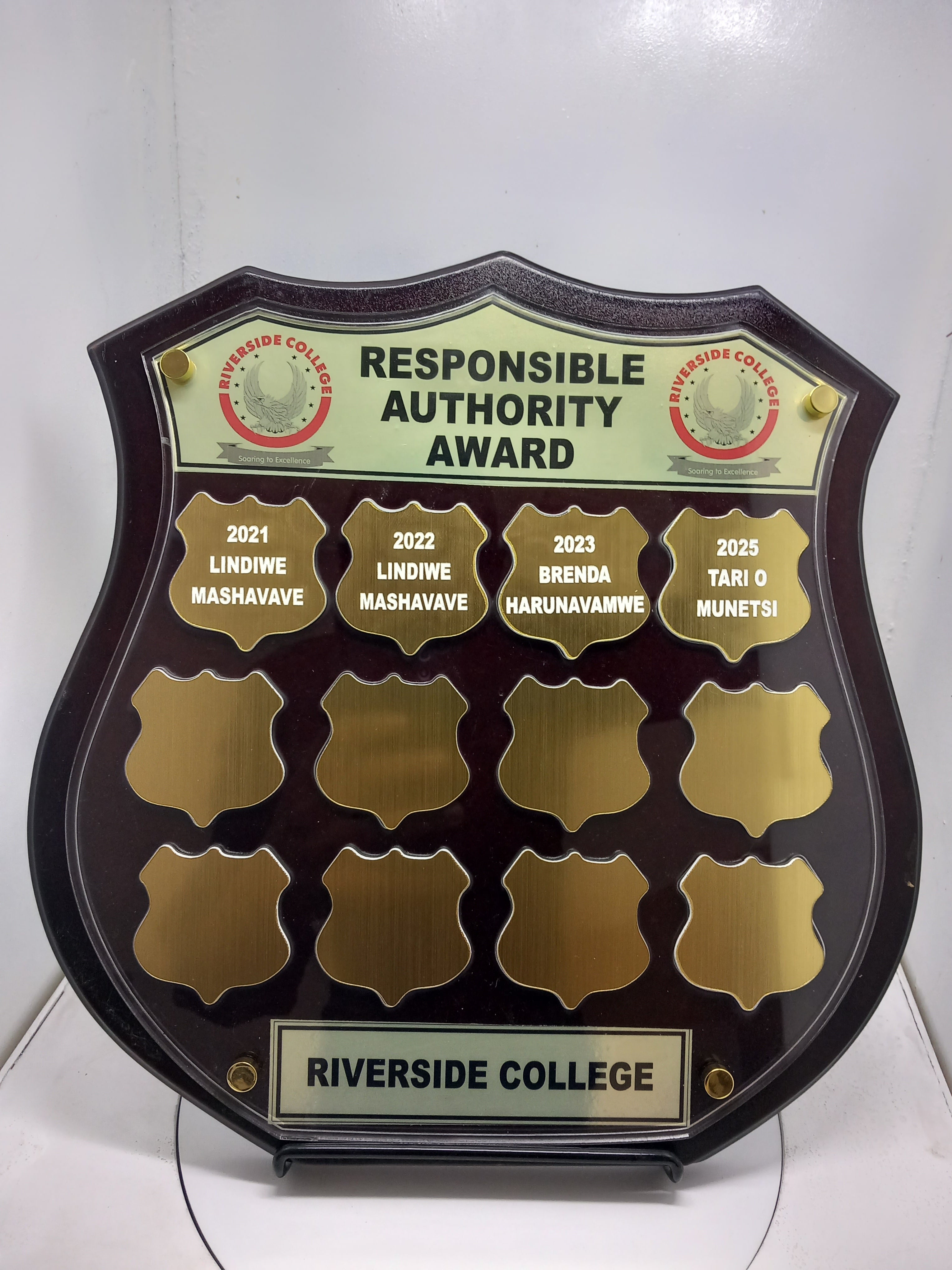 Floating Perpetual Shield Plaque Honour Board - Premium Recognition