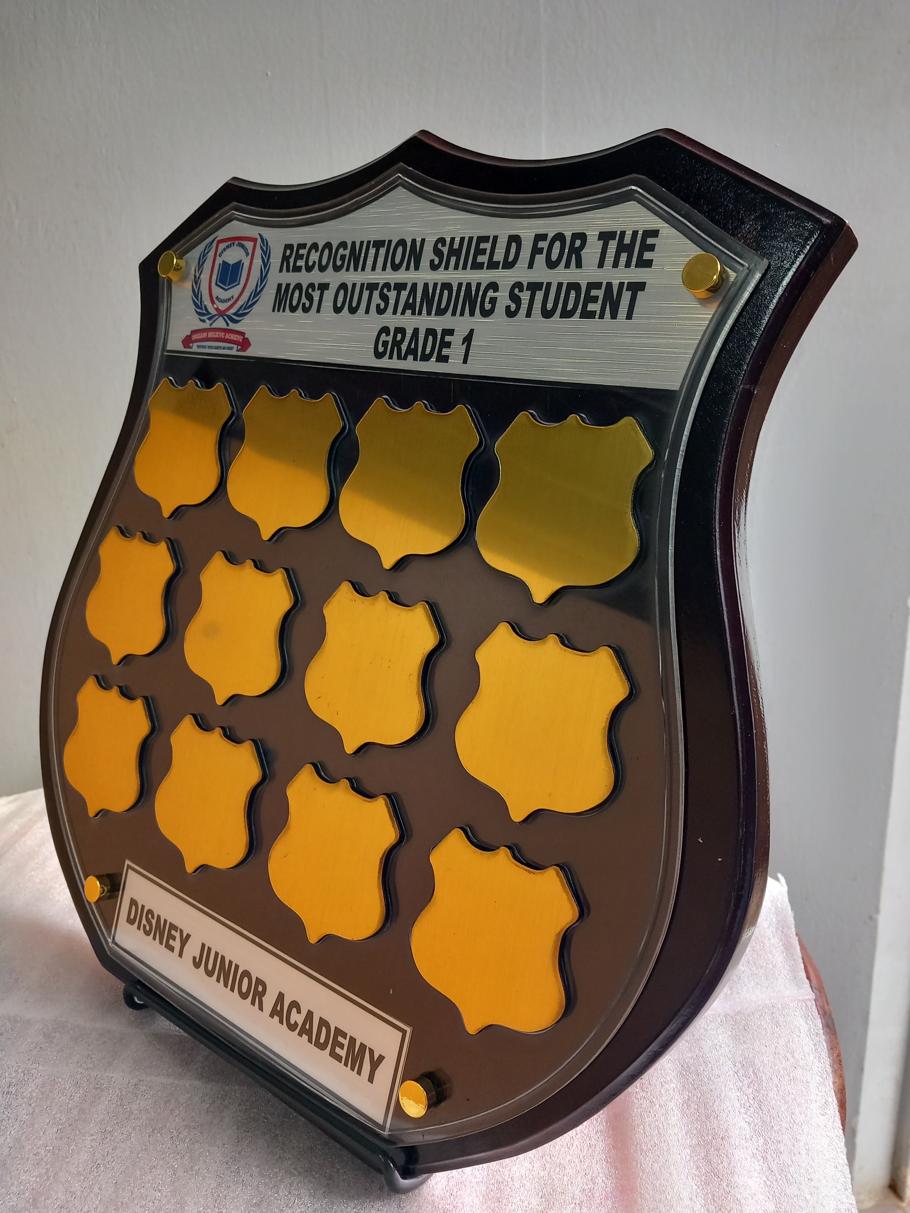 Floating Perpetual Shield Plaque Honour Board - Premium Recognition