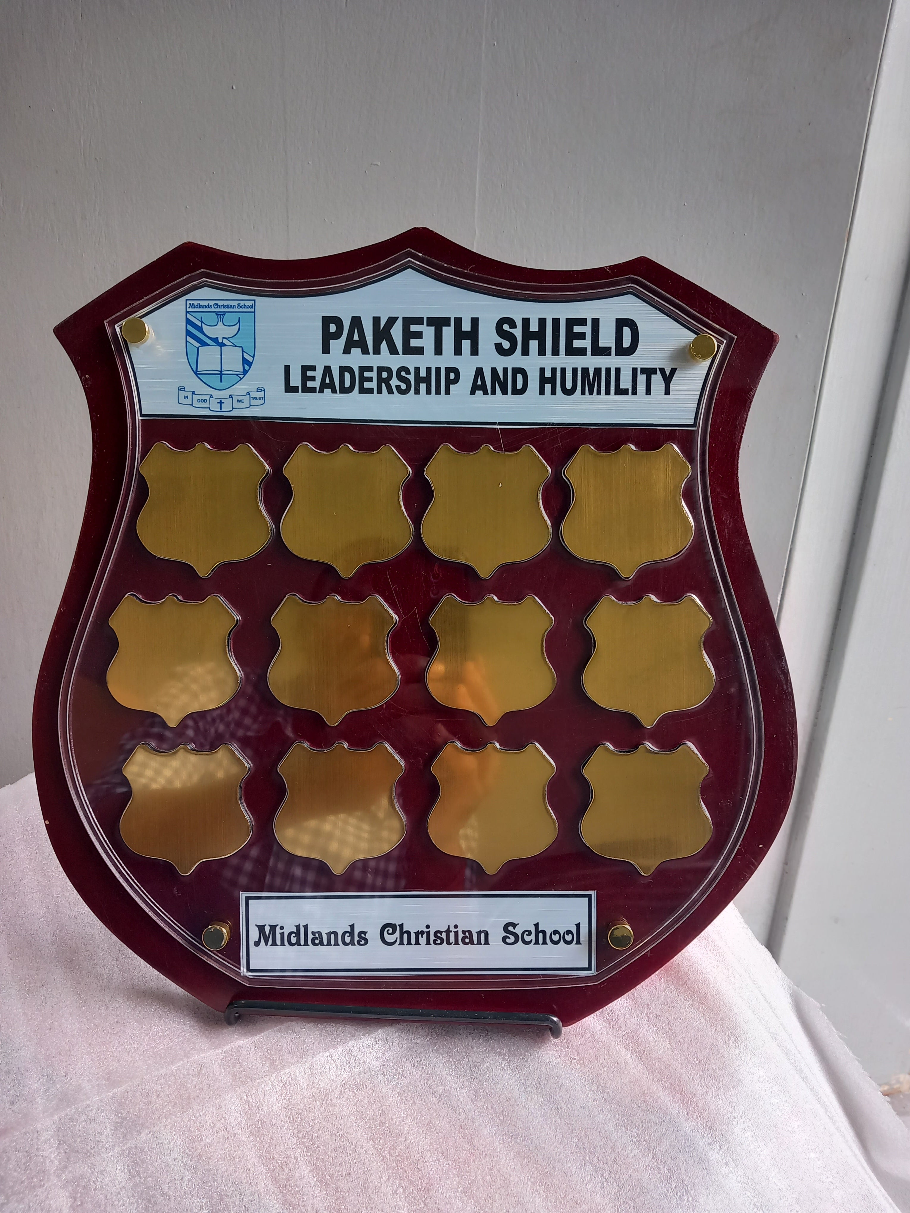 Floating Perpetual Shield Plaque Honour Board - Premium Recognition