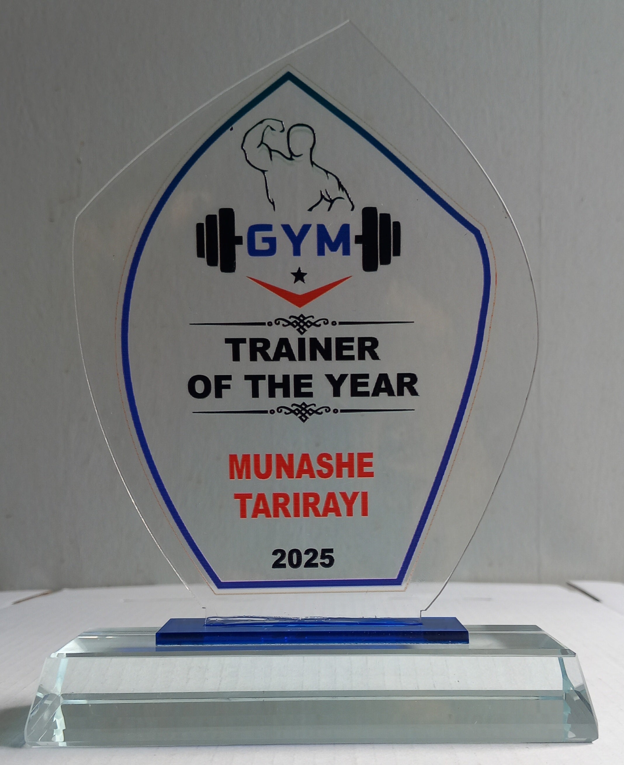 Accolade Award Series - Direct UV Print Acrylic Award with Crystal Base