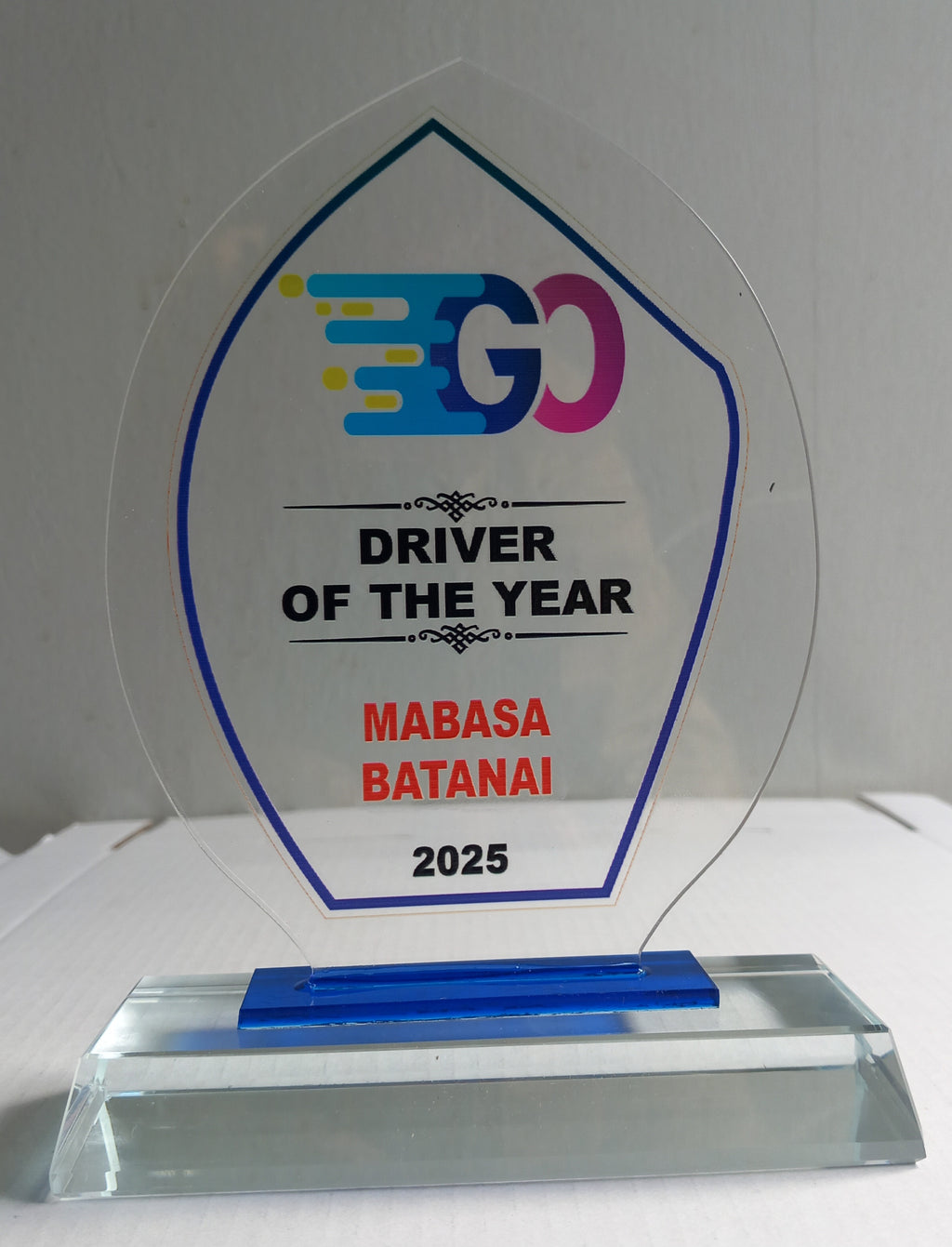 Accolade Award Series - Direct UV Print Acrylic Award with Crystal Base