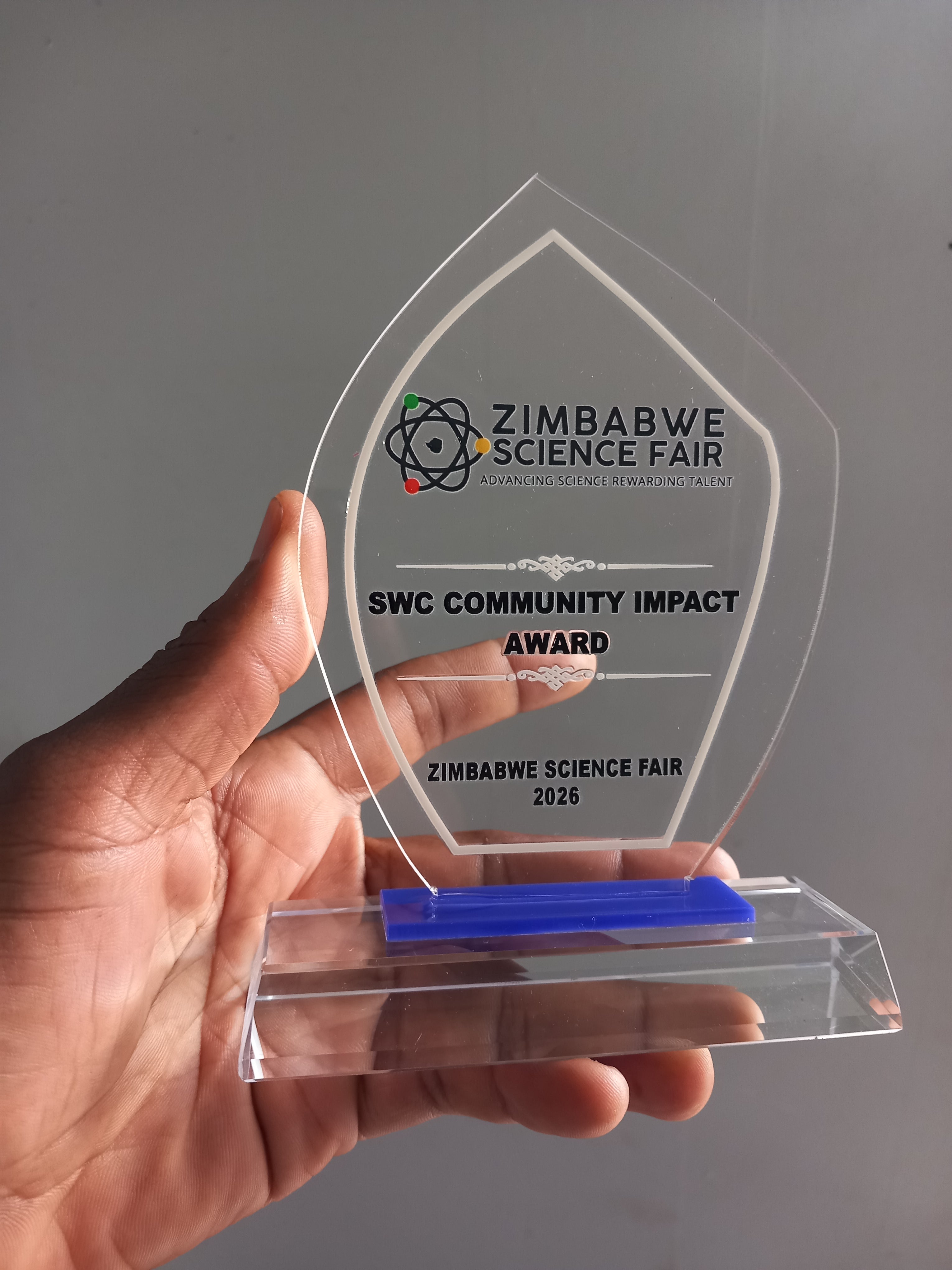 Accolade Award Series - Direct UV Print Acrylic Award with Crystal Base