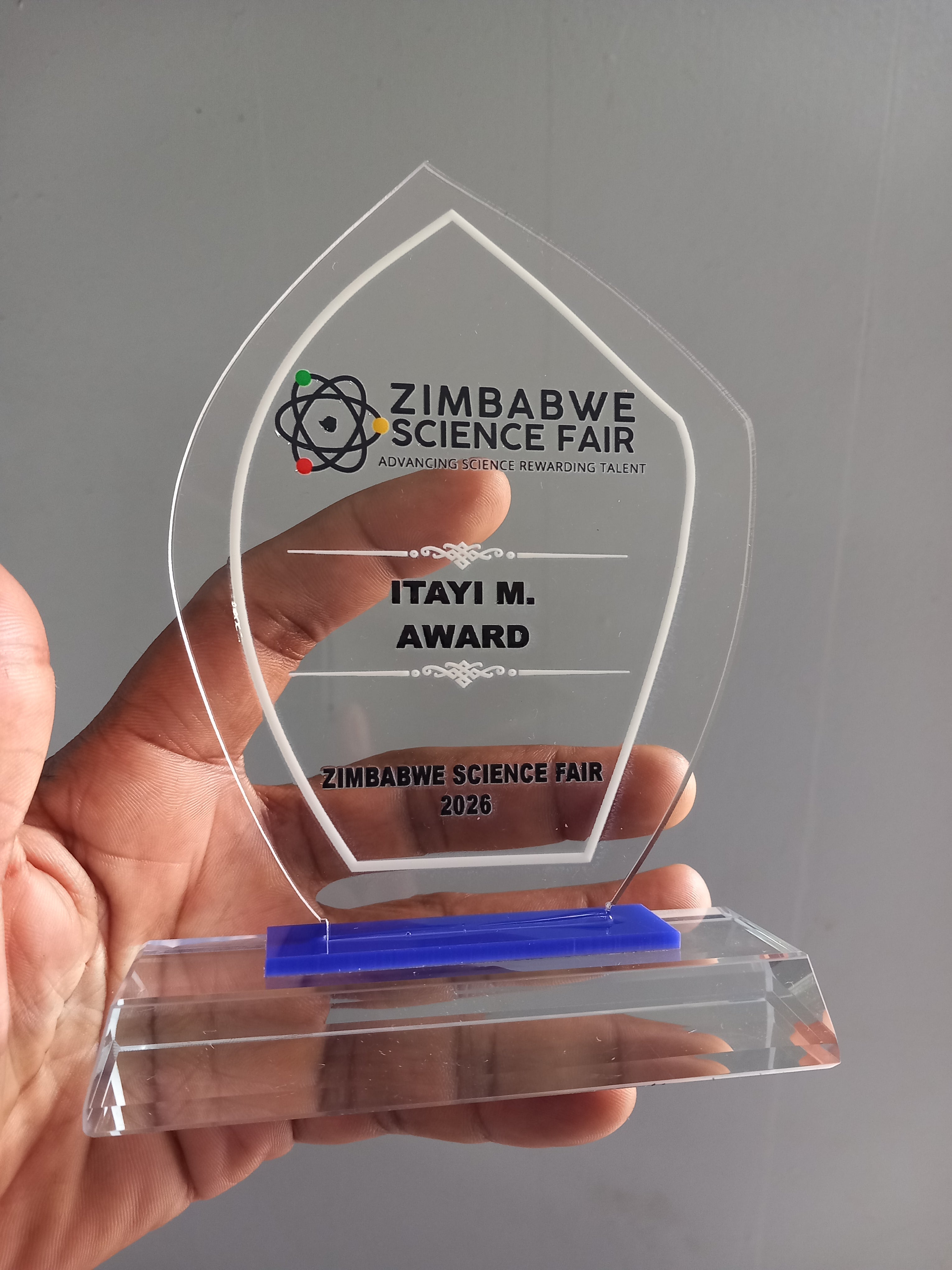 Accolade Award Series - Direct UV Print Acrylic Award with Crystal Base