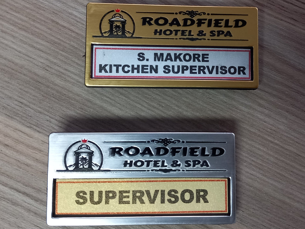 Changeable Reusable Window Name Badge - Replaceable Insert Name Tag