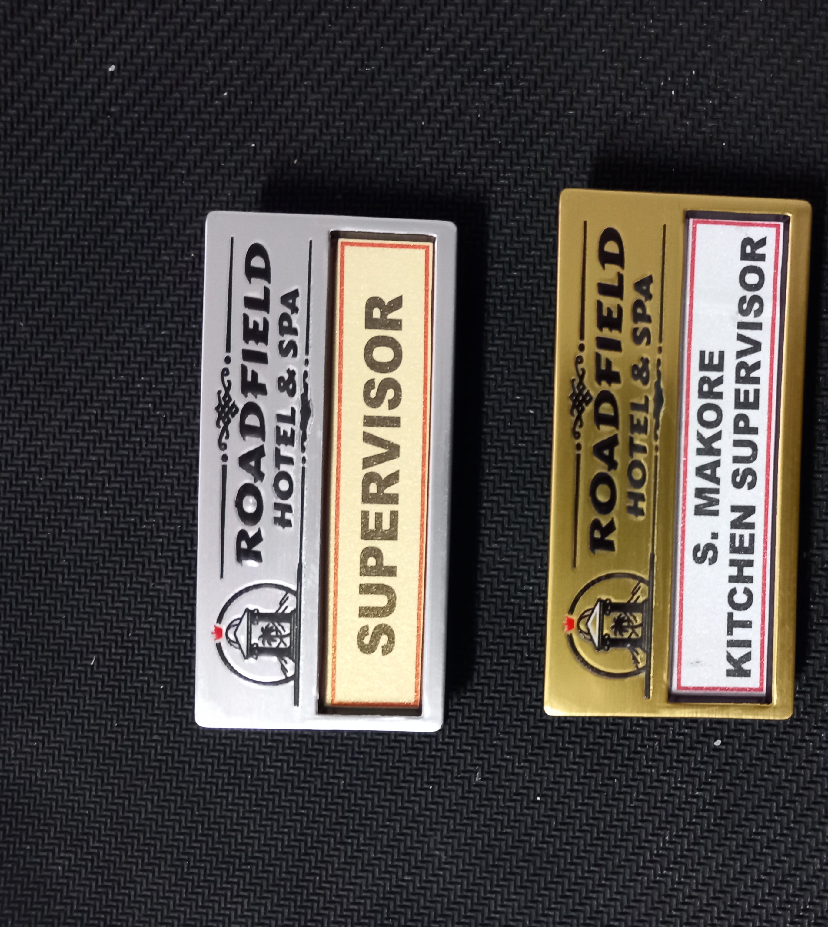 Changeable Reusable Window Name Badge - Replaceable Insert Name Tag