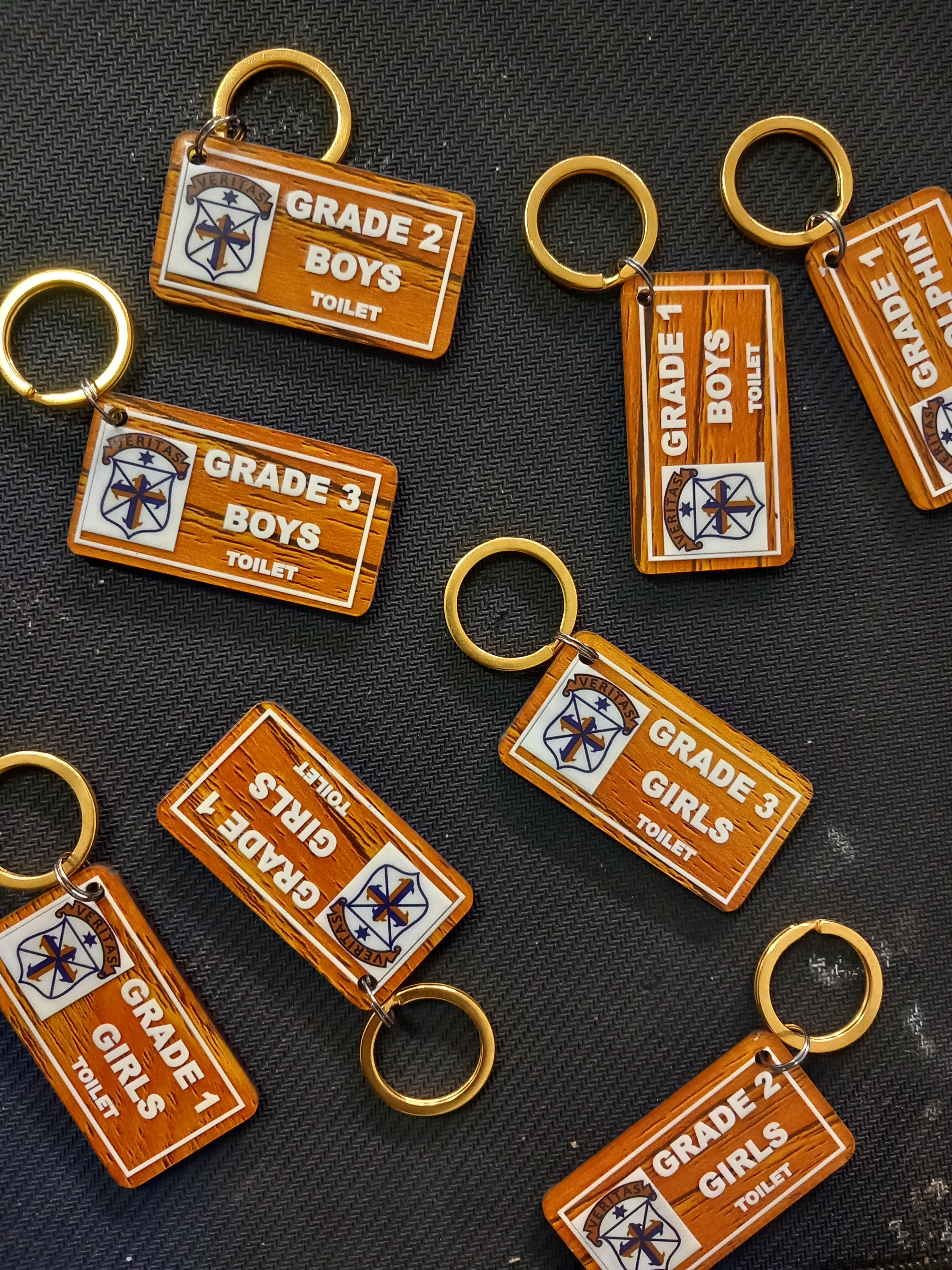 Custom Wooden Keyholders - Double-Sided Printed Acrylic