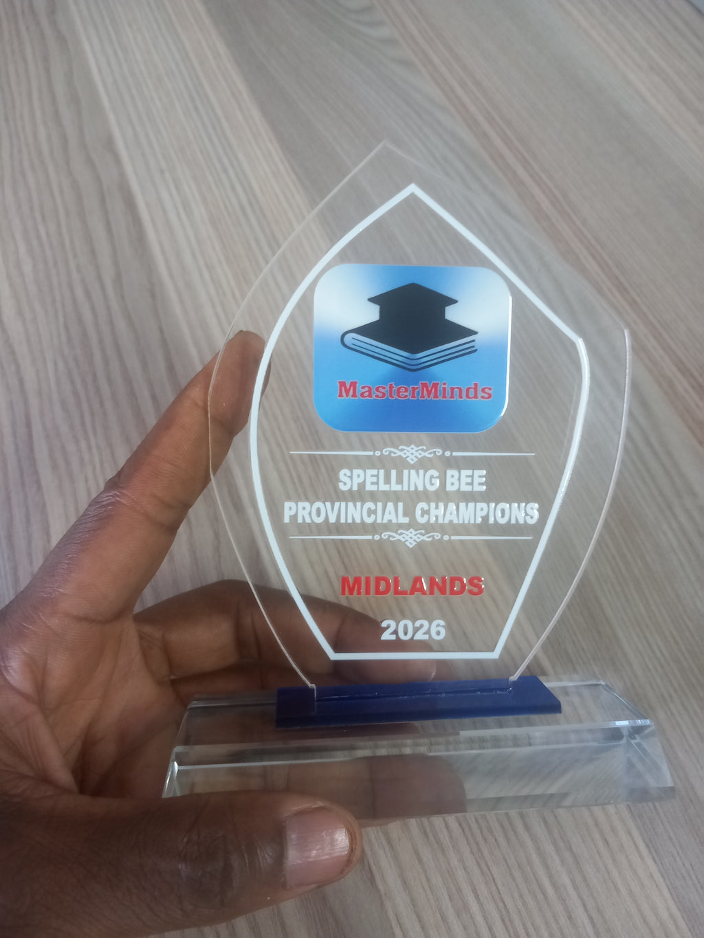 Accolade Award Series - Direct UV Print Acrylic Award with Crystal Base