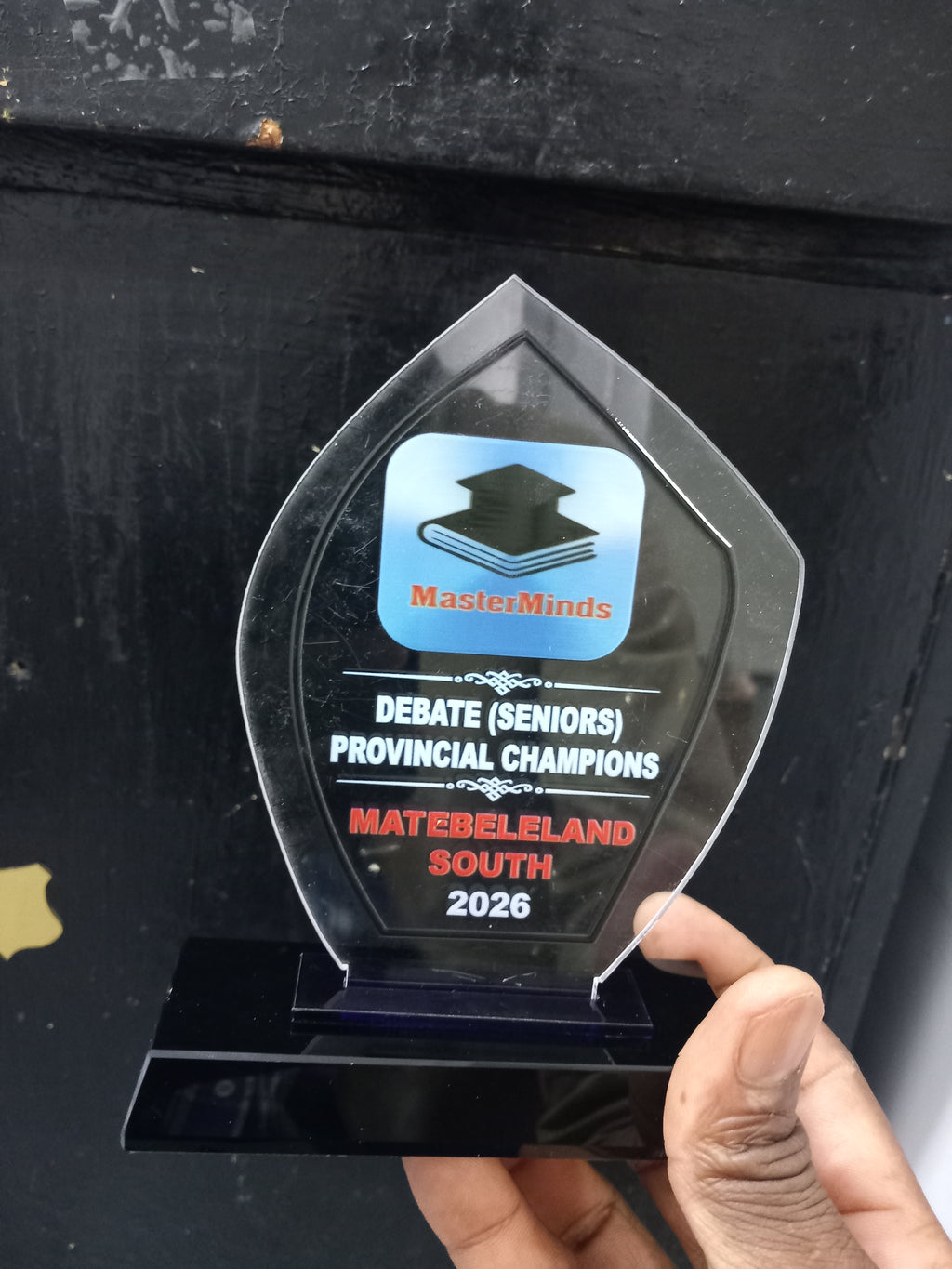 Accolade Award Series - Direct UV Print Acrylic Award with Crystal Base