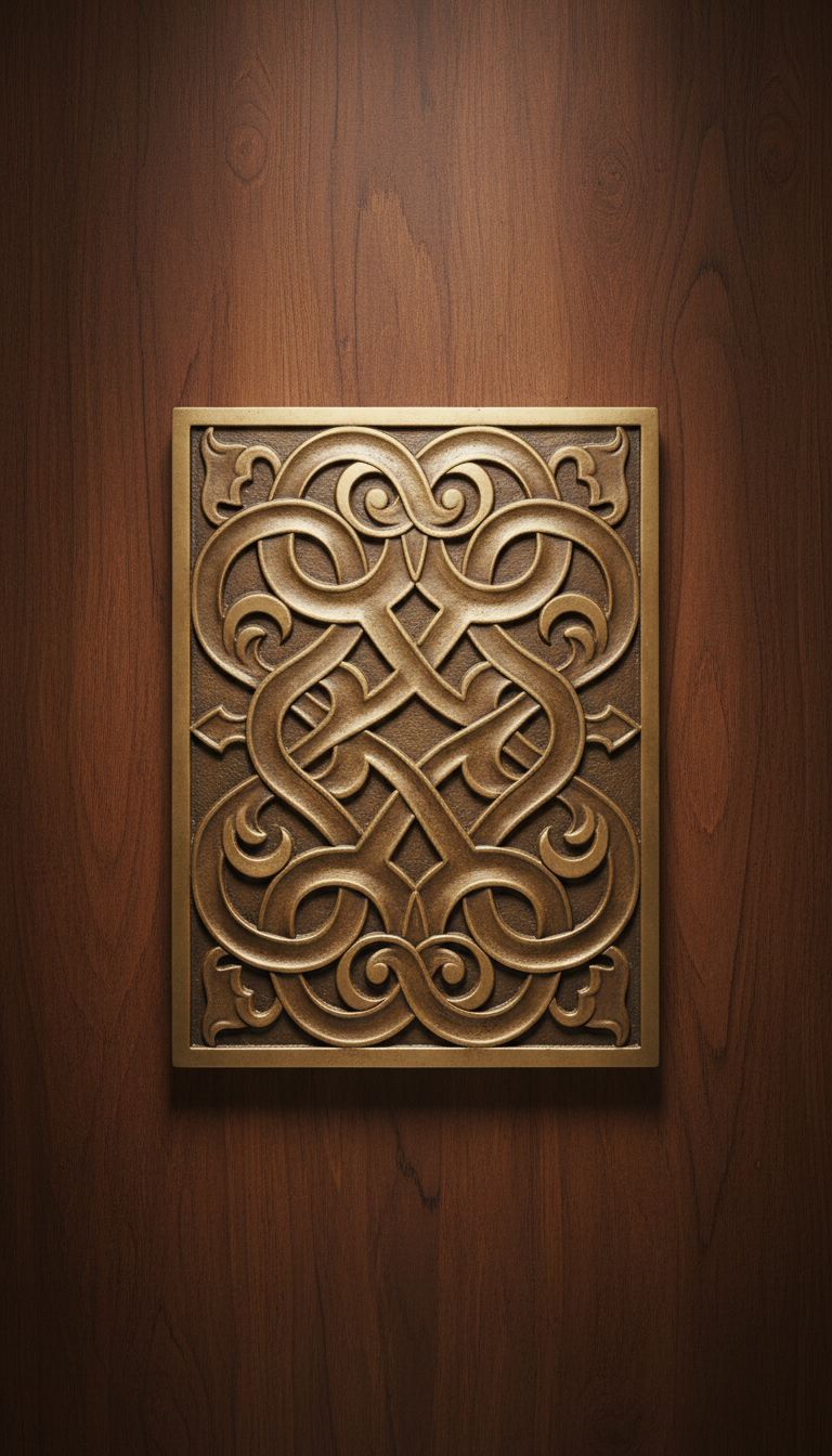 Heritage Bronze Plaque with Raised Lettering