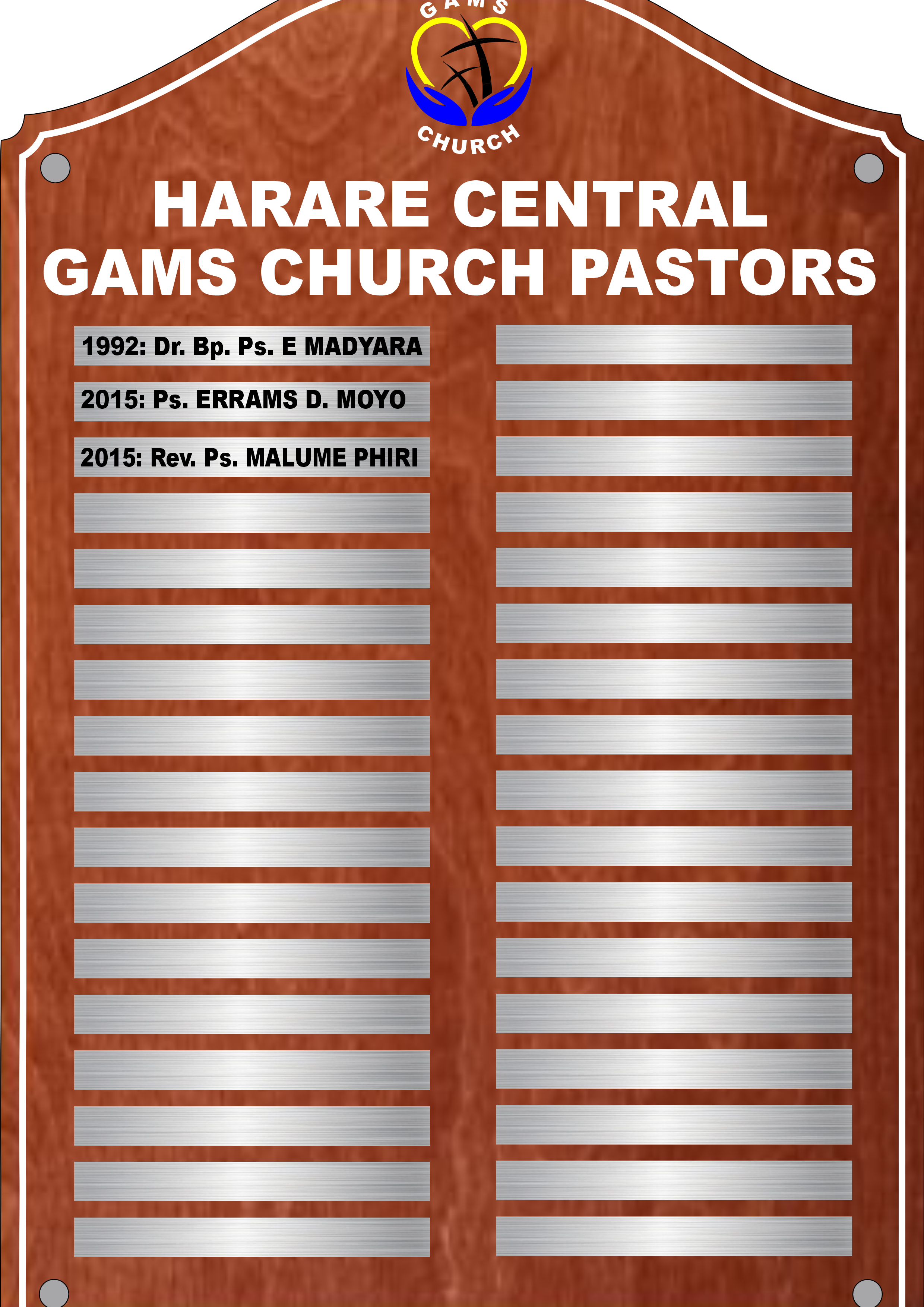 Evolution Series Acrylic Honour Boards - Premium Timber Print with Metal-Finish Plates