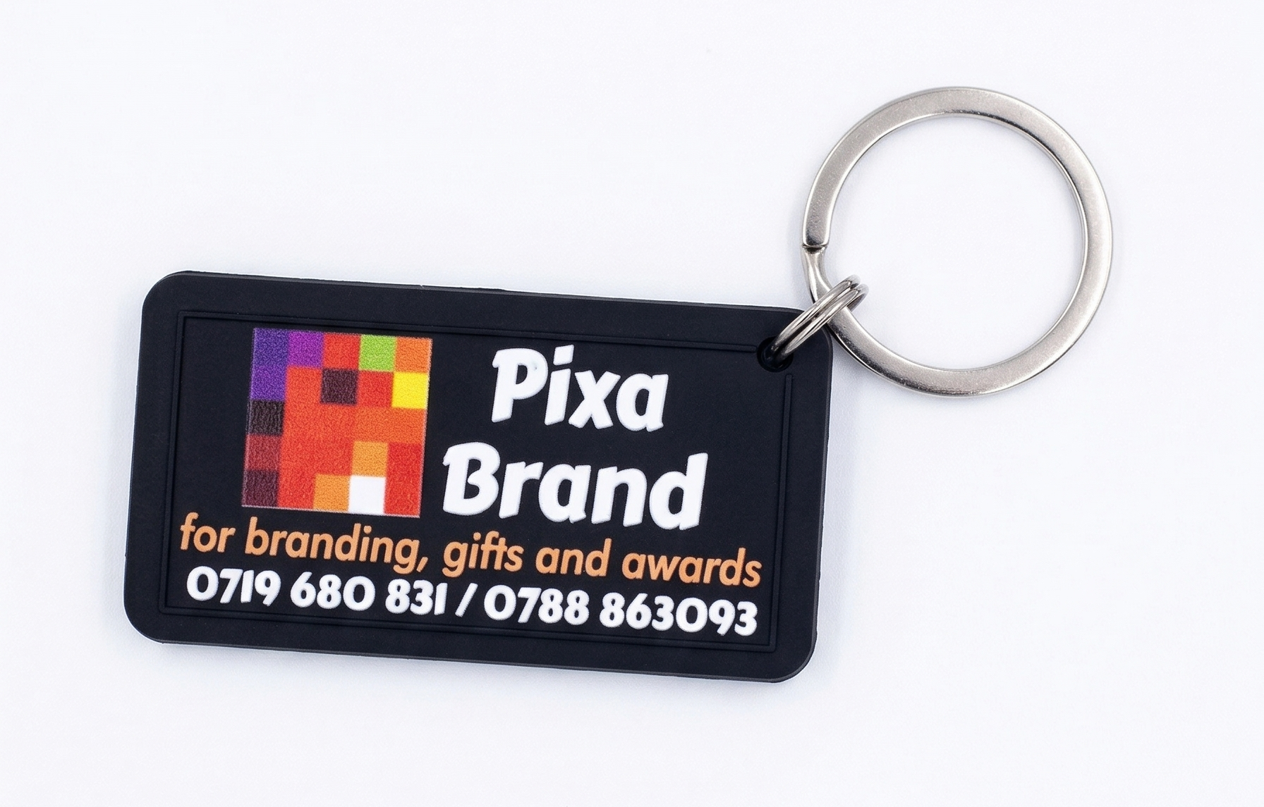 Branded Acrylic Keyholders - Custom Shape and Design UV Printed
