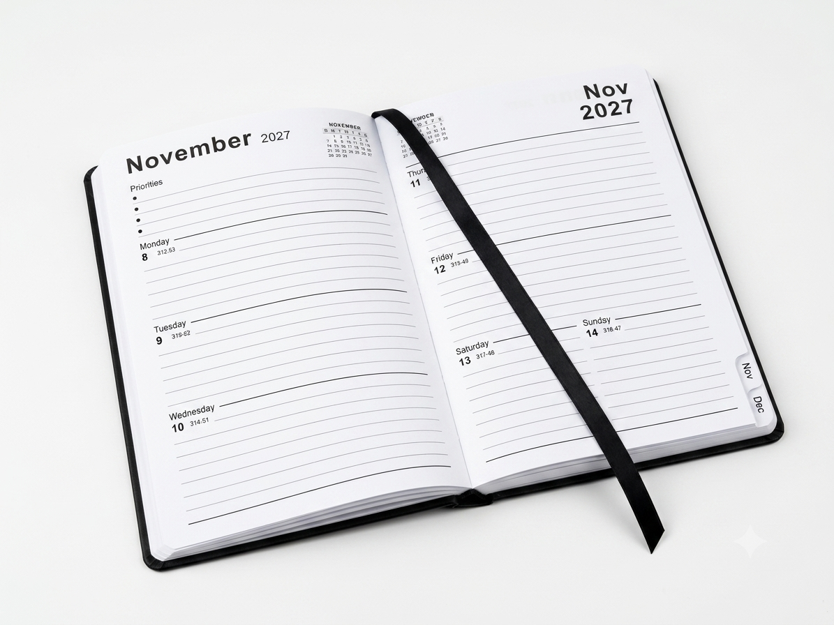 Branded Executive 2027 Weekly & Monthly Planner / Diary