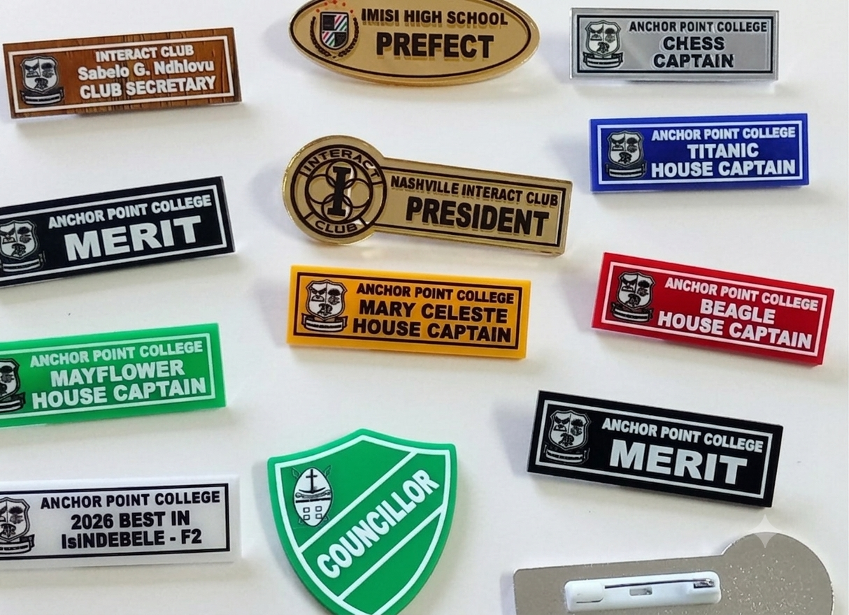 Custom Acrylic Name Badges – School, Staff, Corporate & Award Badges