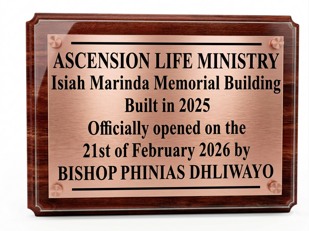 Commissioning Official Opening Commemoration Plaque - Building Dedication