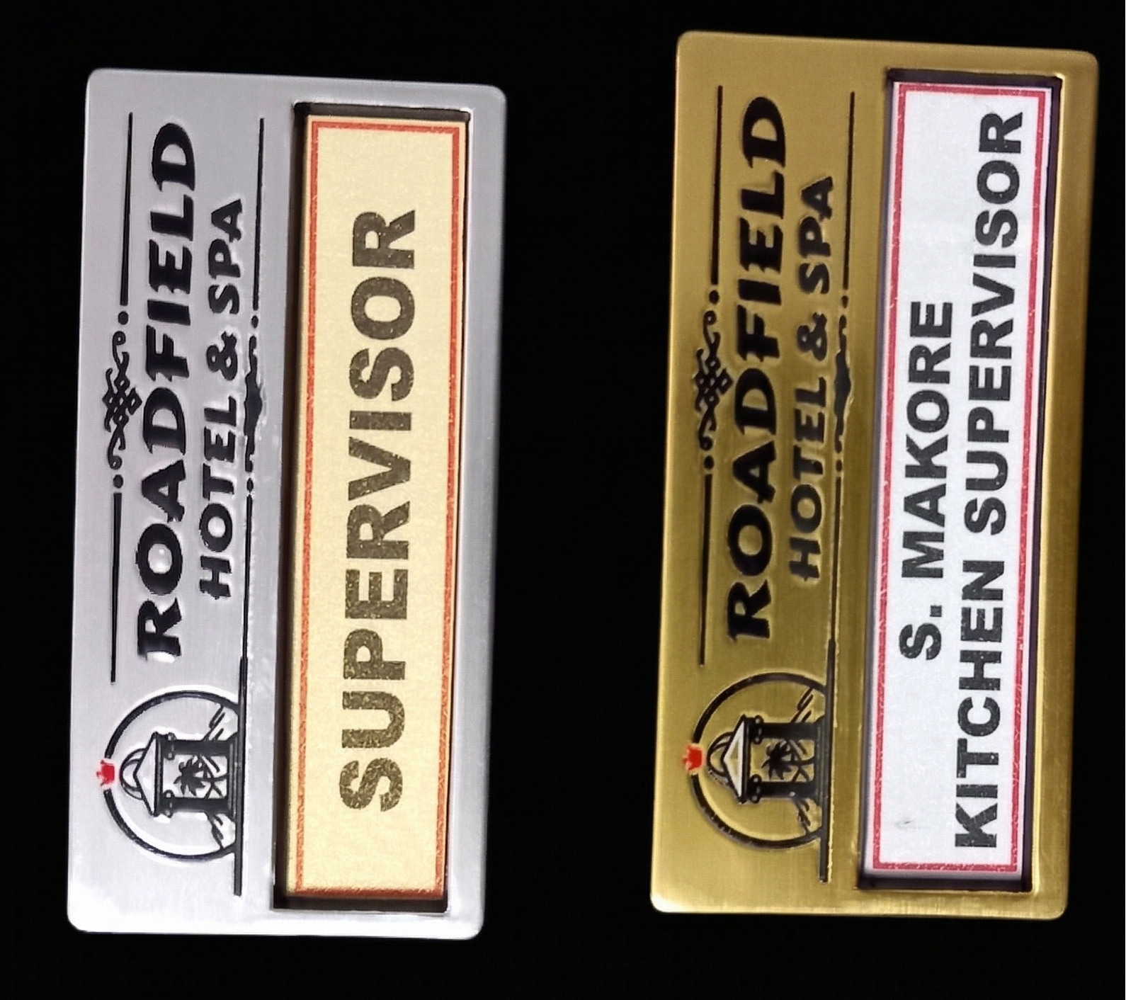 Changeable Reusable Window Name Badge - Replaceable Insert Name Tag
