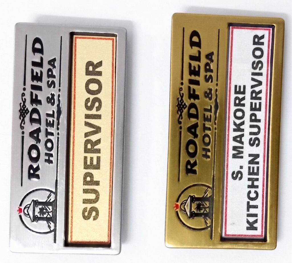 Changeable Reusable Window Name Badge - Replaceable Insert Name Tag