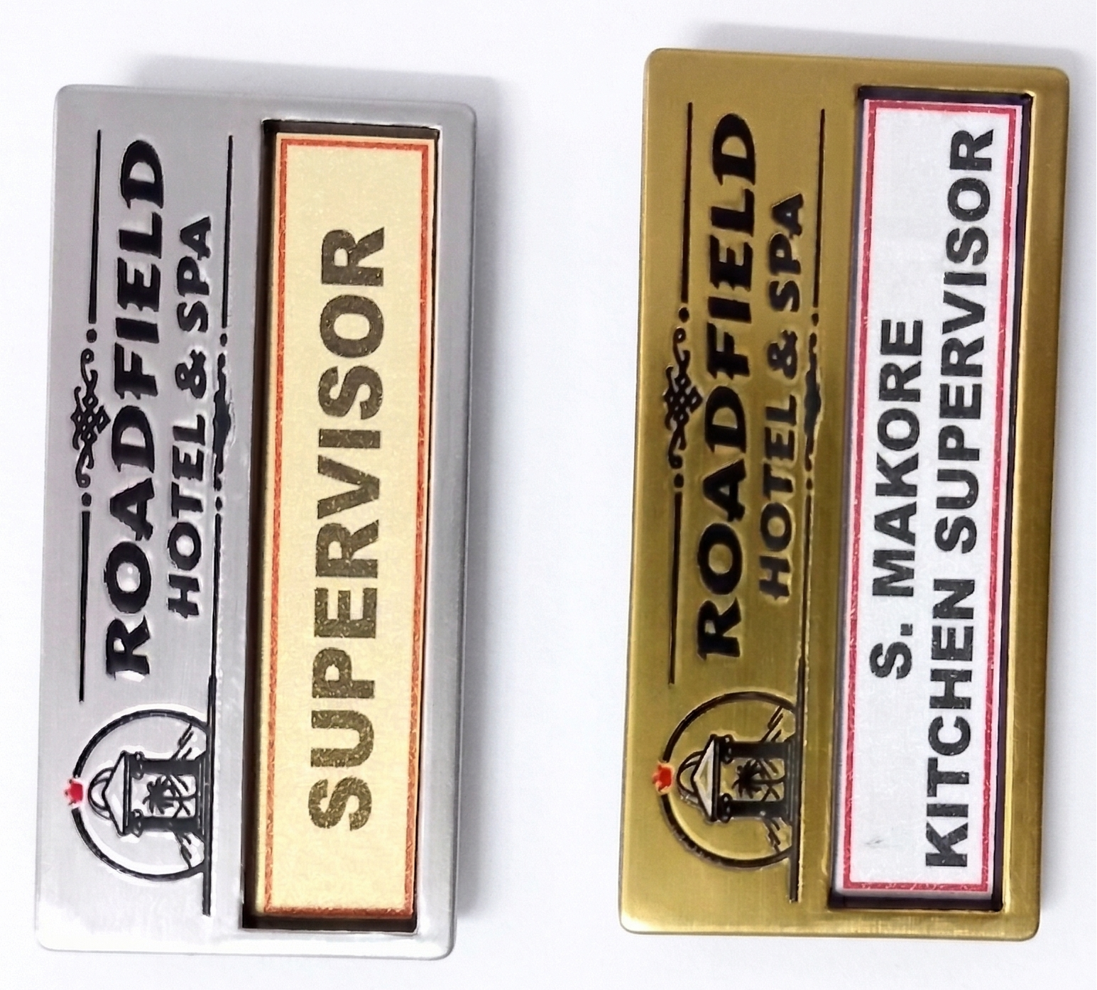 Changeable Reusable Window Name Badge - Replaceable Insert Name Tag