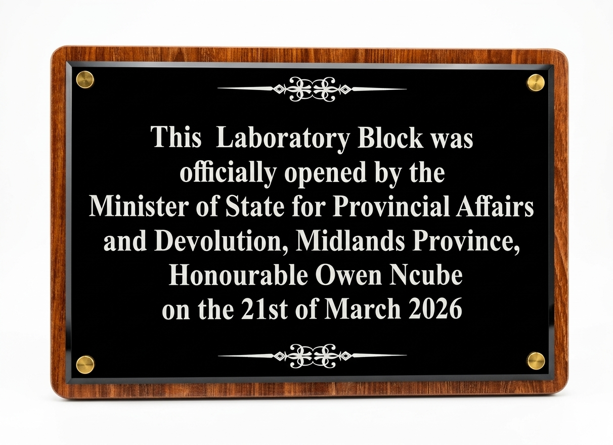 Commissioning Official Opening Commemoration Plaque - Building Dedication