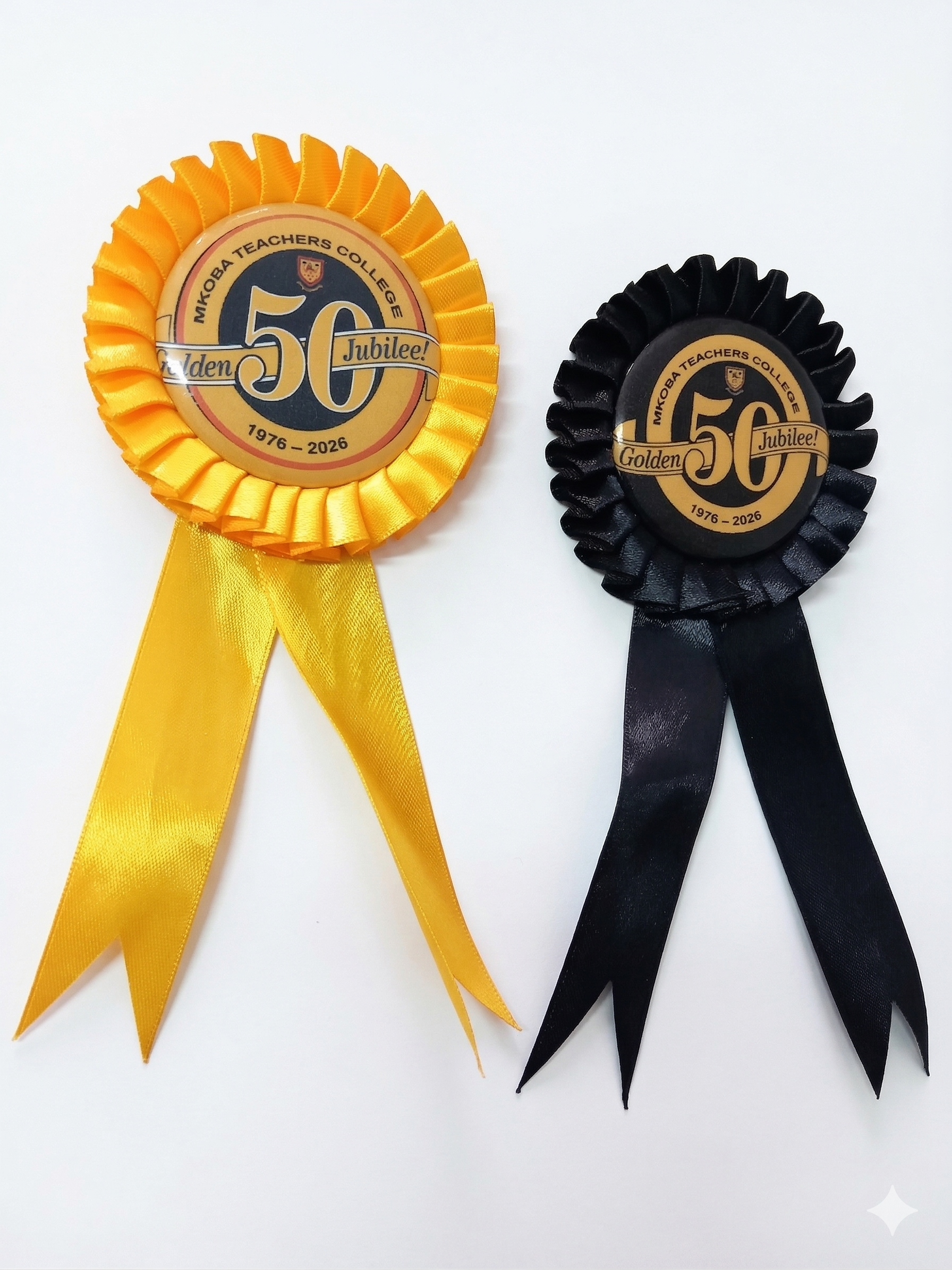 Custom Satin Rosettes - Single Tier with Personalized Center Disc