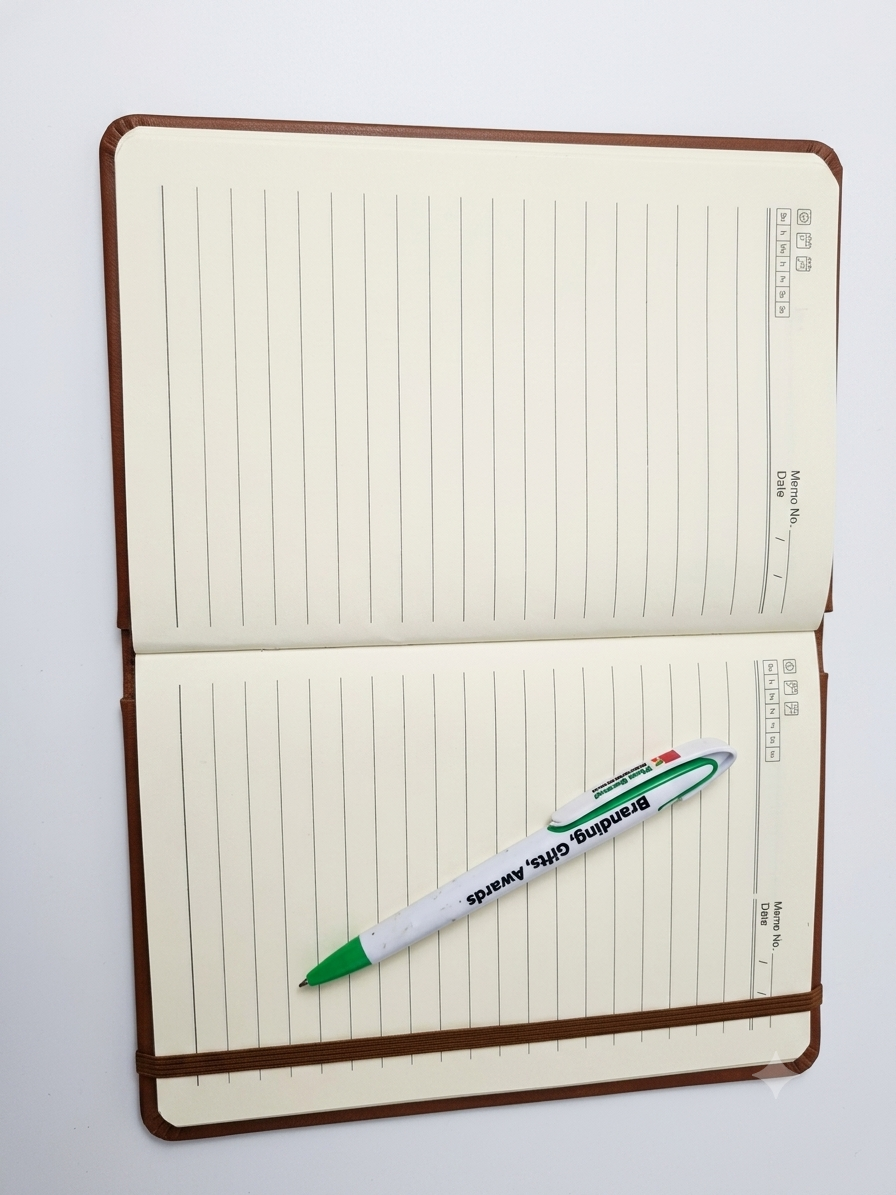 Branded Slimline A5 Soft Cover Lined Notebook Journal