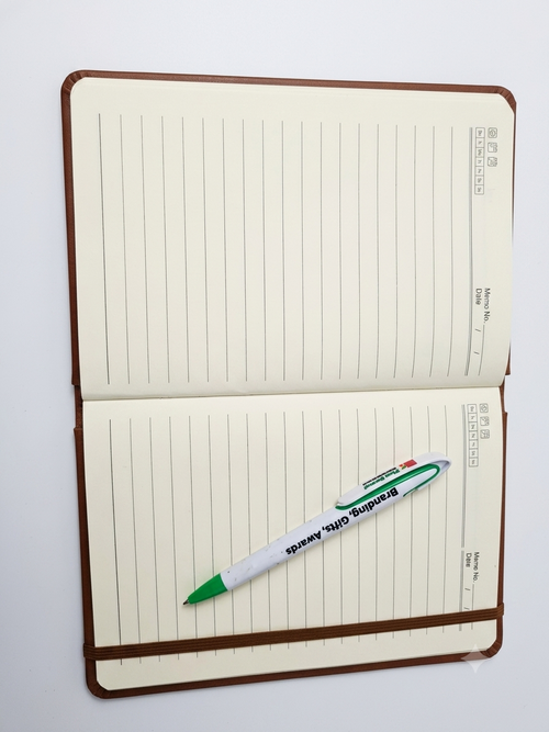 Branded Slimline A5 Soft Cover Lined Notebook Journal