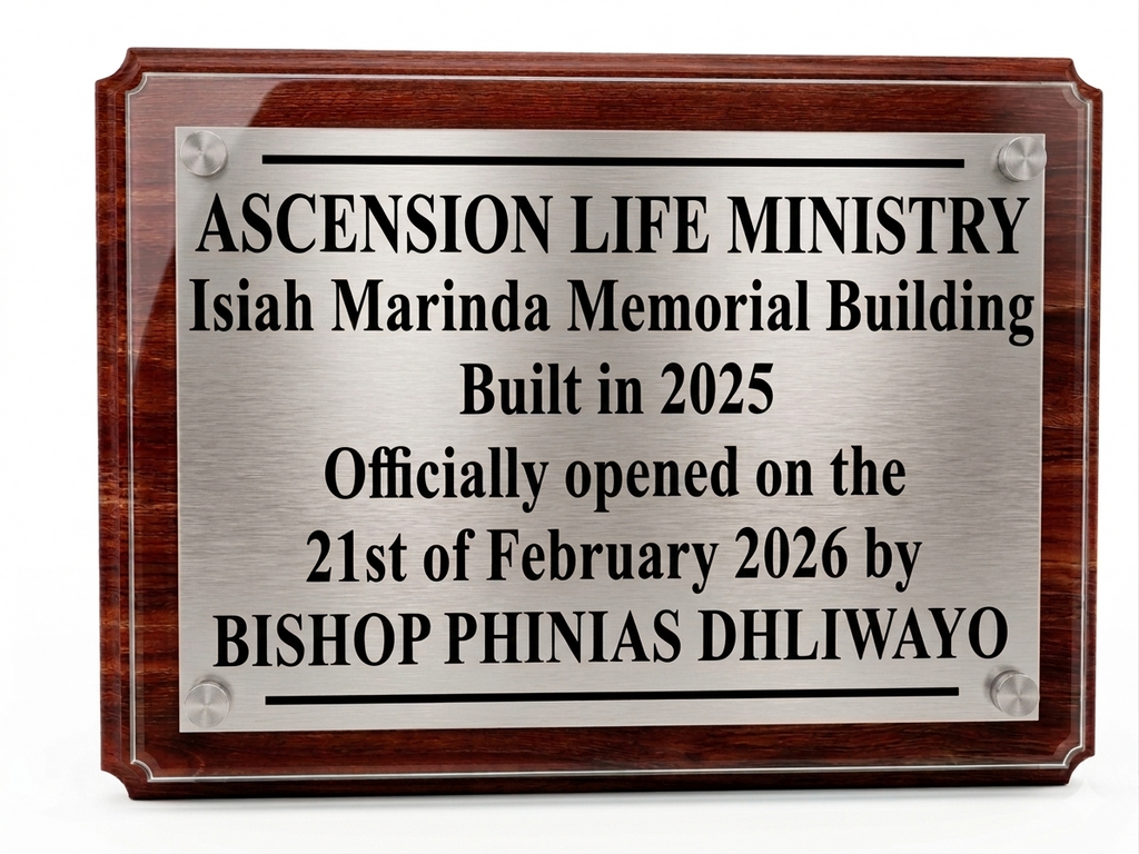 Commissioning Official Opening Commemoration Plaque - Building Dedication