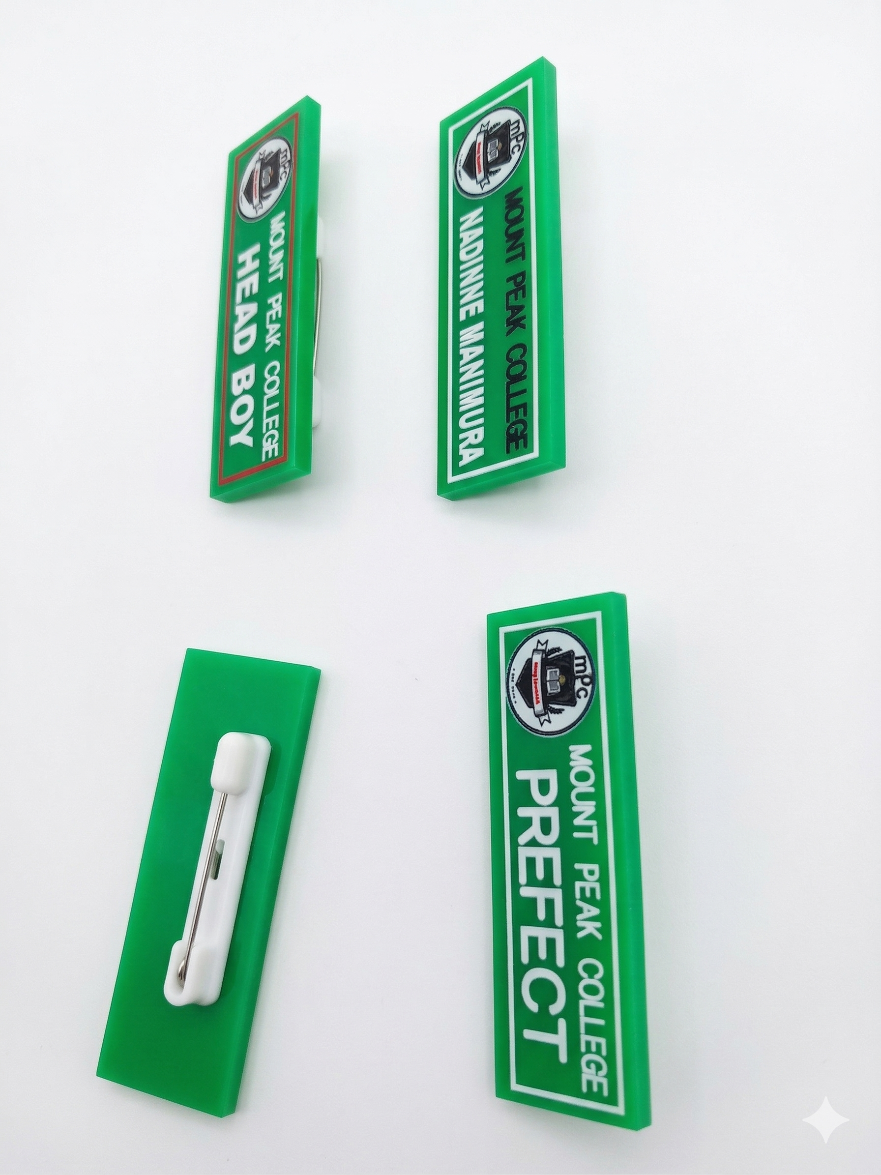 Direct UV Printed Badge - Premium Acrylic Name Badge with Glossy Finish