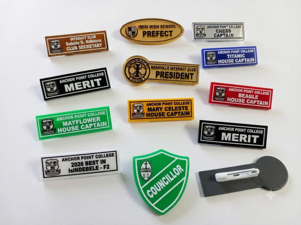 Custom Acrylic Name Badges – School, Staff, Corporate & Award Badges
