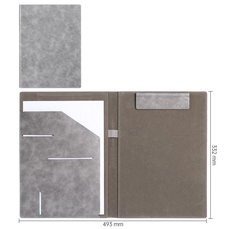 Leatherette Portfolio Notebook A4 – UV Printed Document Folder with Magnetic Clip Executive Business Class