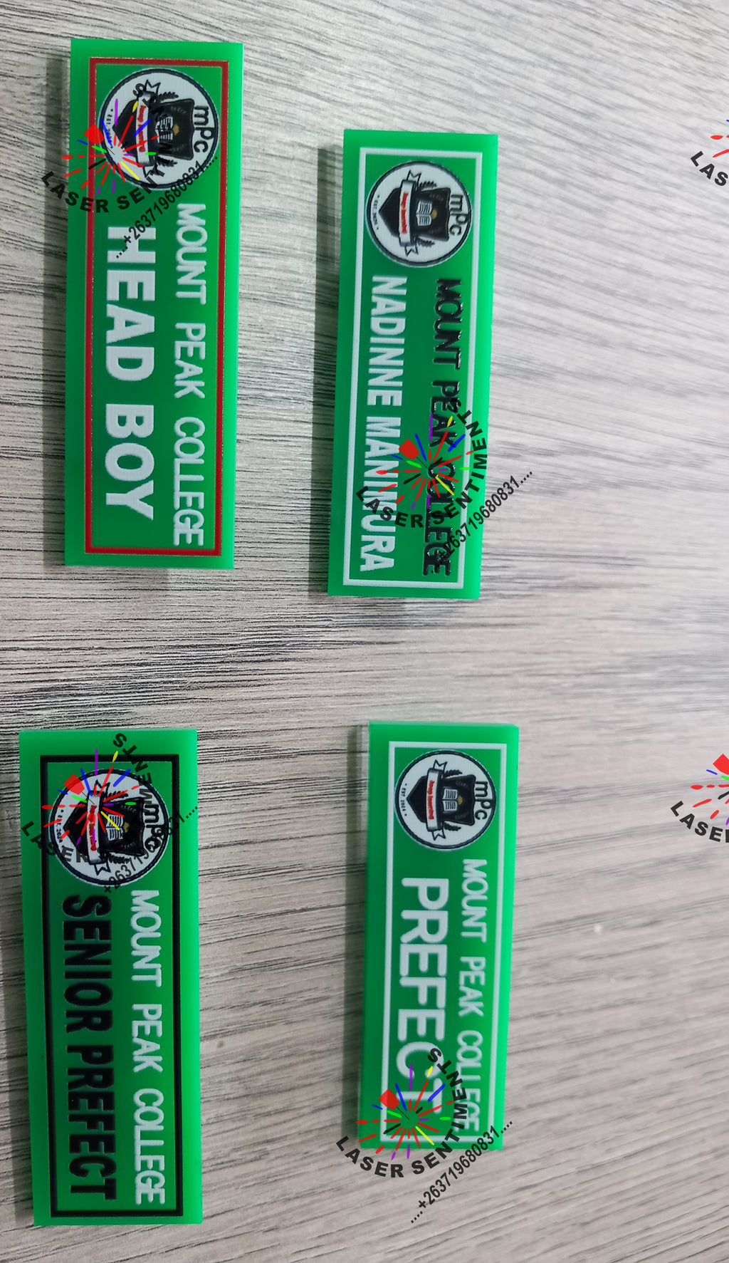 Direct UV Printed Badge - Premium Acrylic Name Badge with Glossy Finish