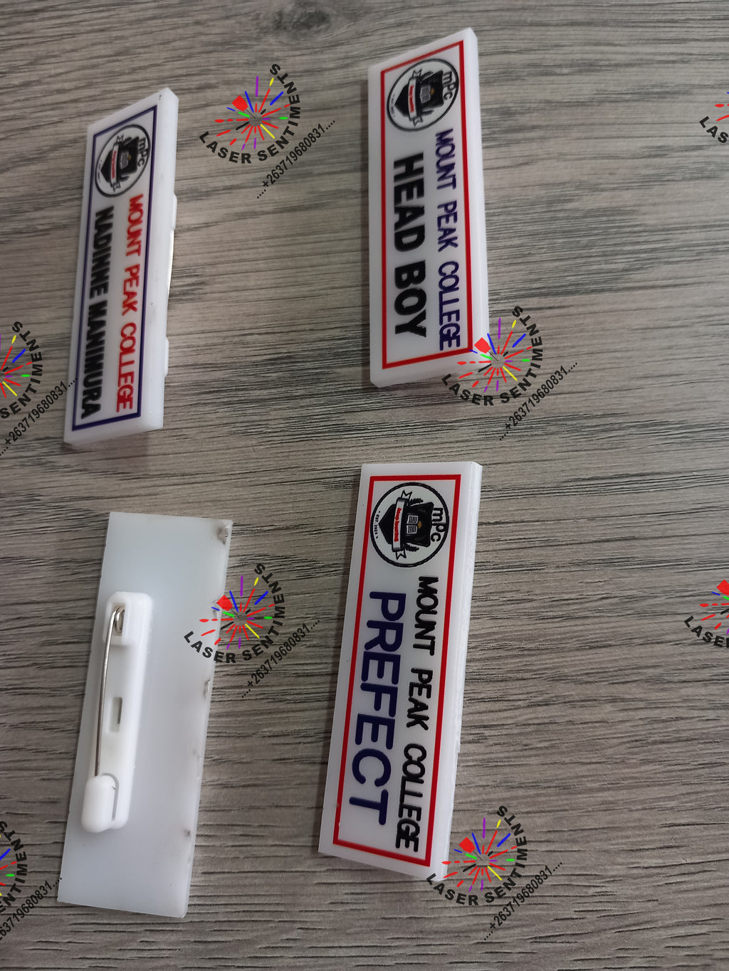 Direct UV Printed Badge - Premium Acrylic Name Badge with Glossy Finish