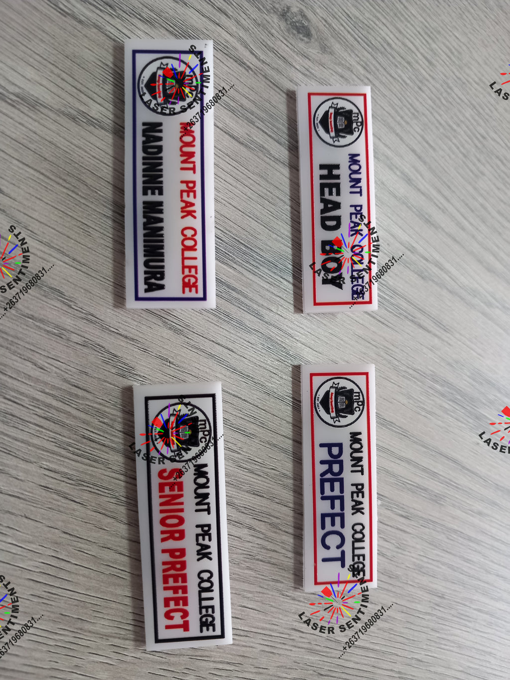 Direct UV Printed Badge - Premium Acrylic Name Badge with Glossy Finish