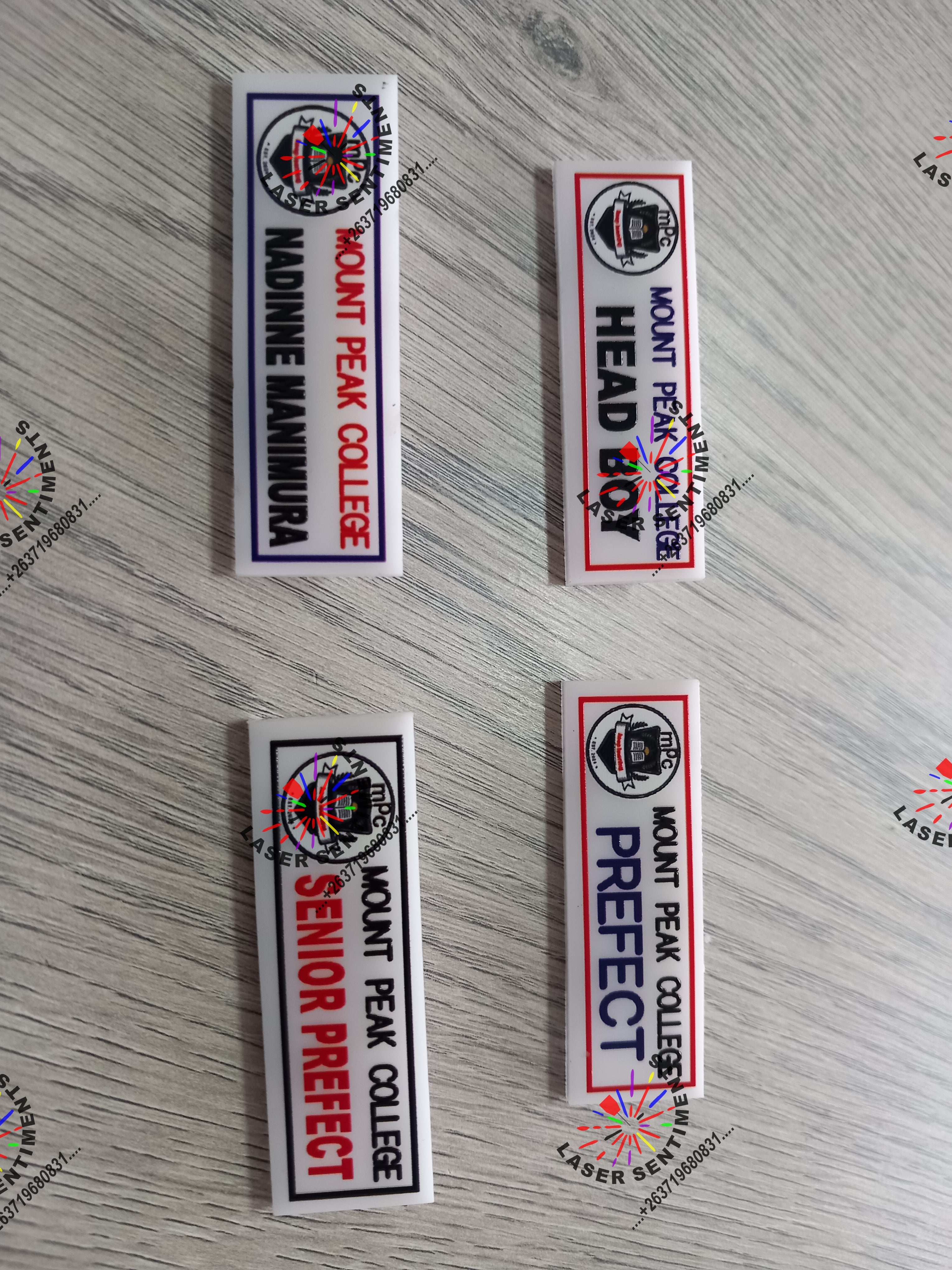 Direct UV Printed Badge - Premium Acrylic Name Badge with Glossy Finish