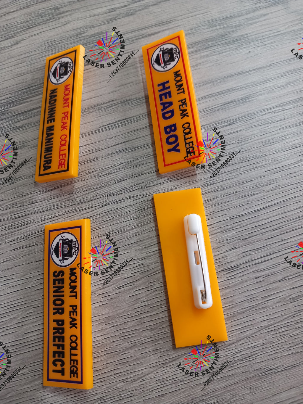 Direct UV Printed Badge - Premium Acrylic Name Badge with Glossy Finish