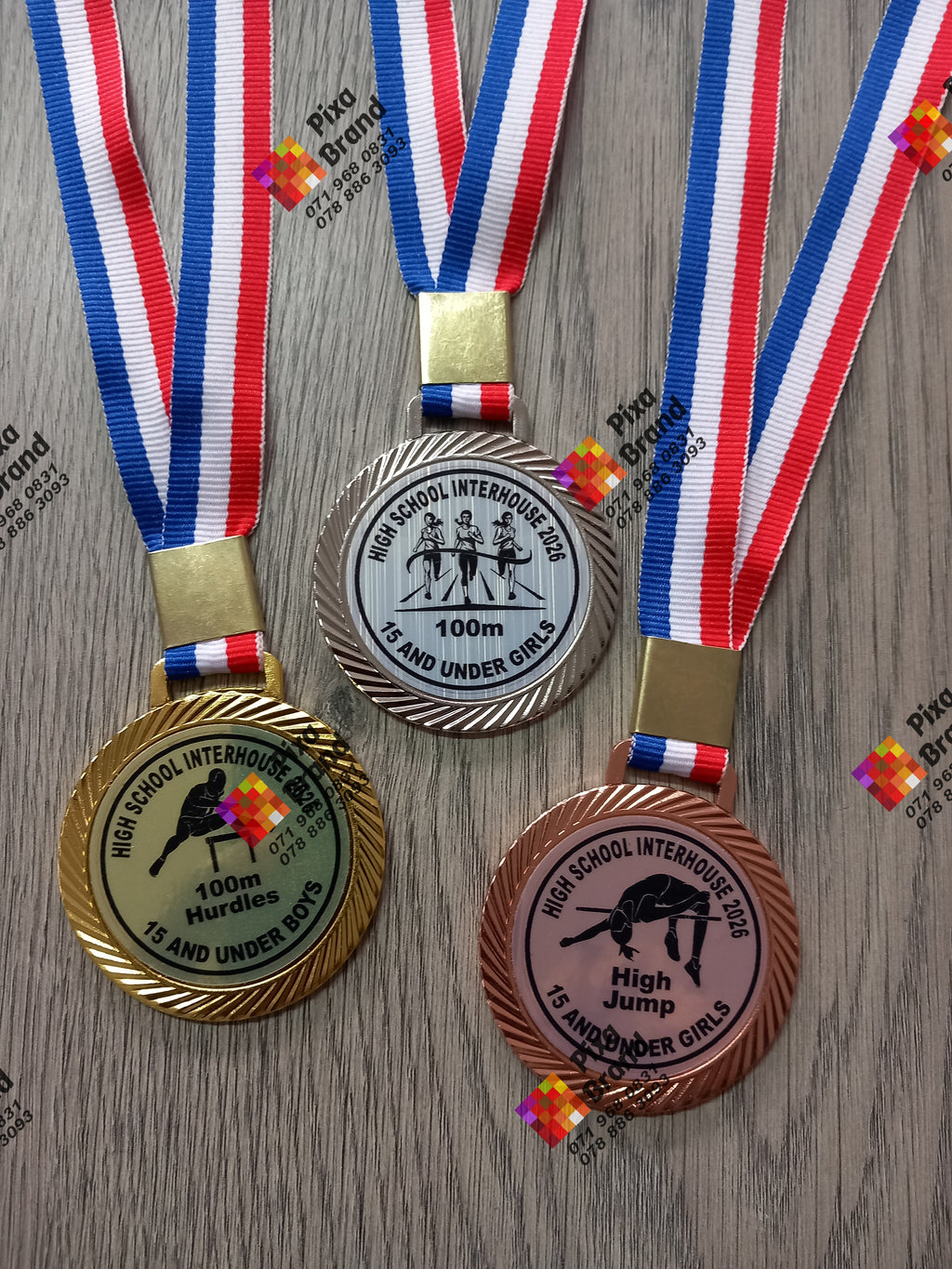 BRANDED METAL STEEL MEDALS PREMIUM QUALITY BRANDED