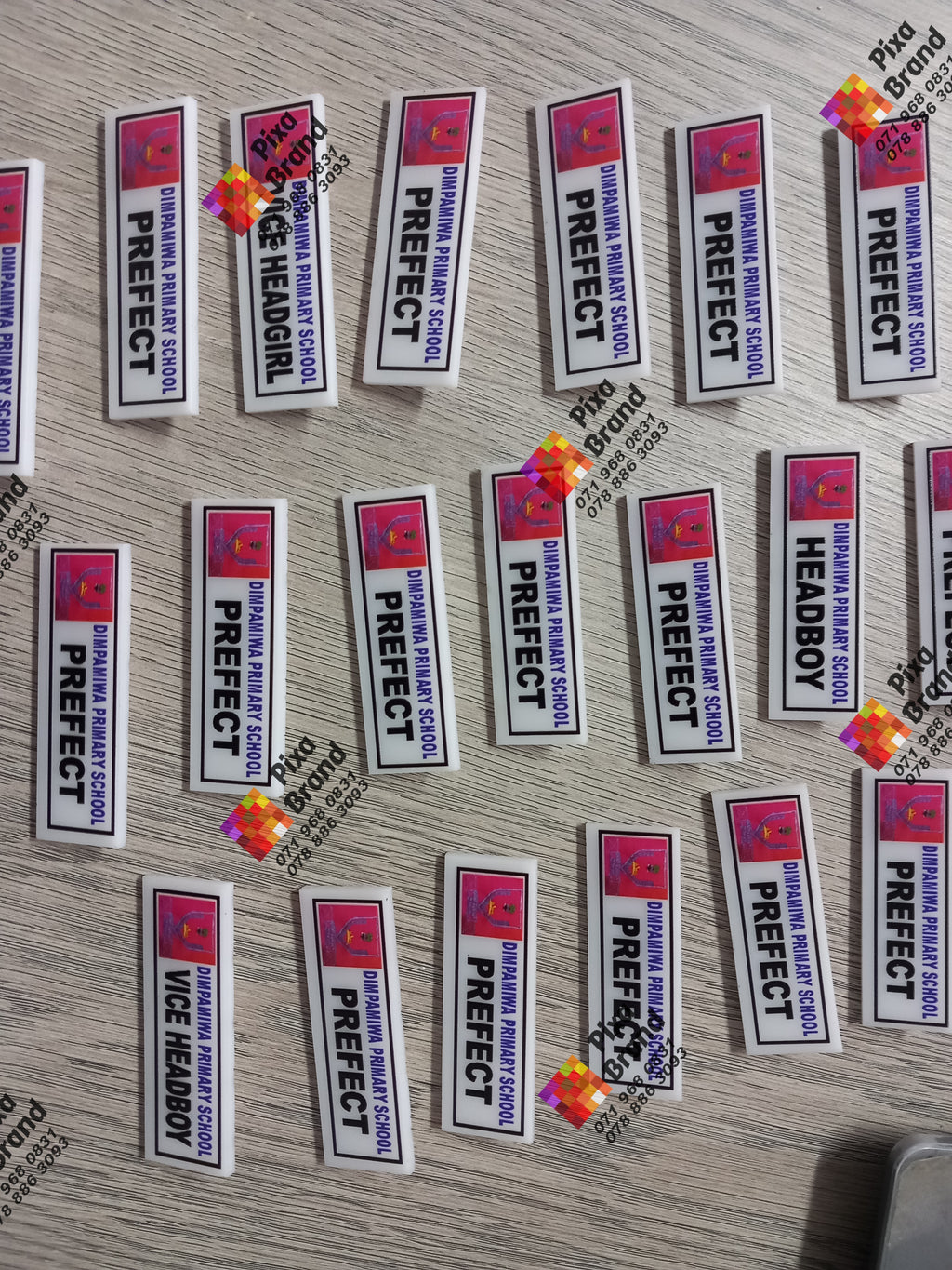 Direct UV Printed Badge - Premium Acrylic Name Badge with Glossy Finish