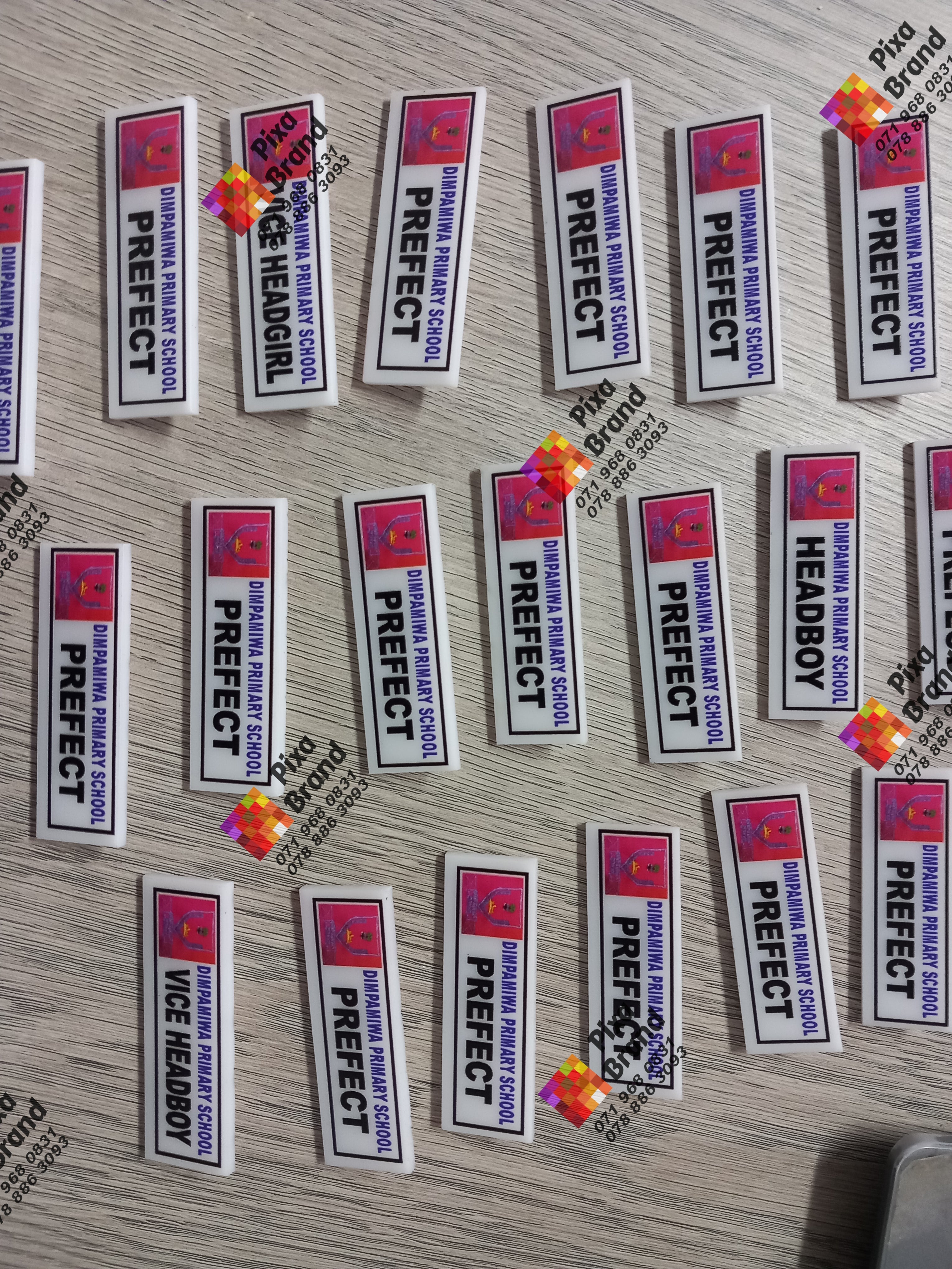 Direct UV Printed Badge - Premium Acrylic Name Badge with Glossy Finish