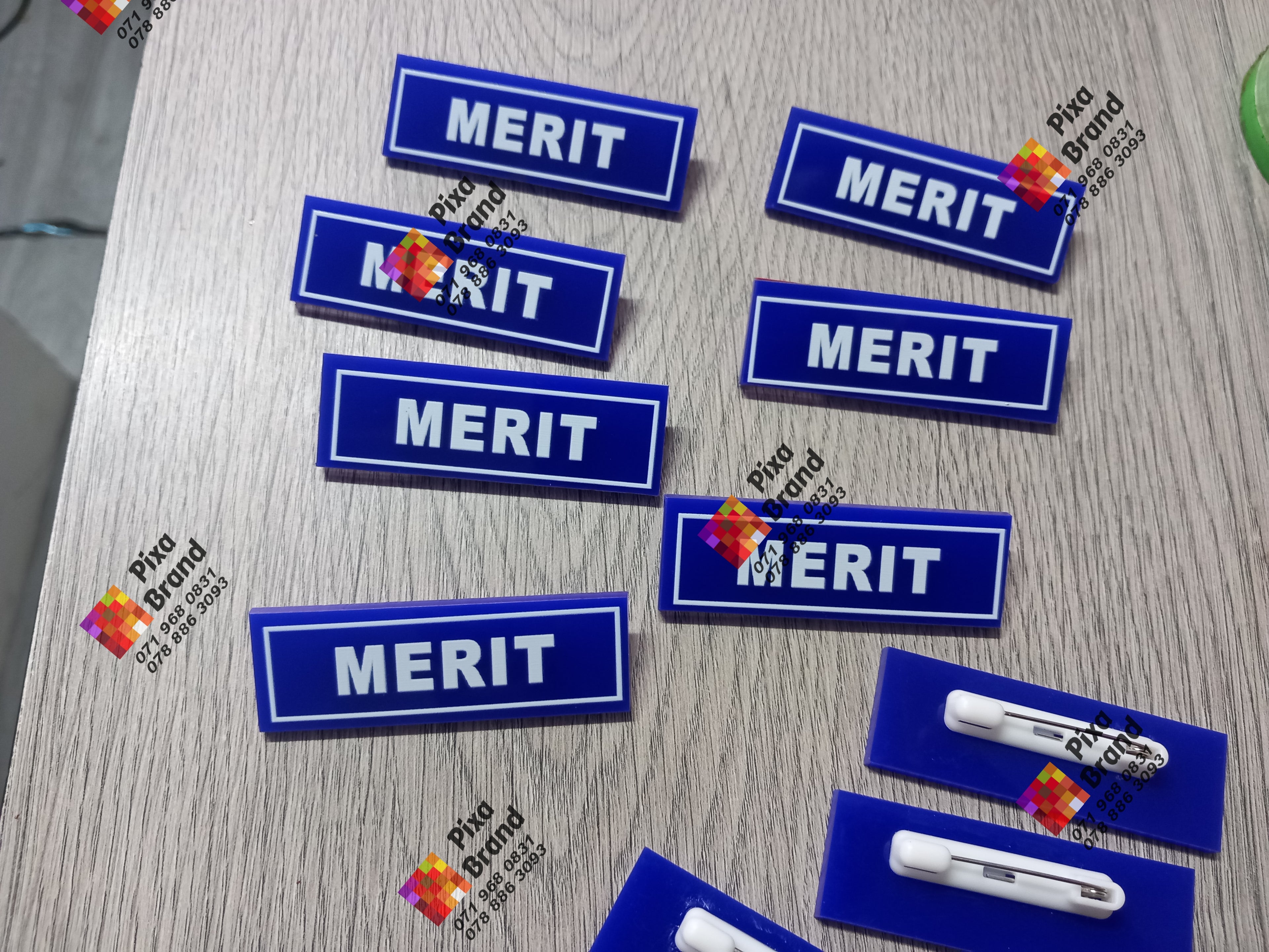Direct UV Printed Badge - Premium Acrylic Name Badge with Glossy Finish