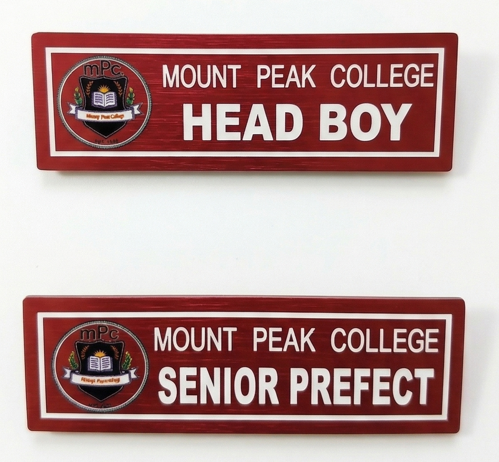 Direct UV Printed Badge - Premium Acrylic Name Badge with Glossy Finish