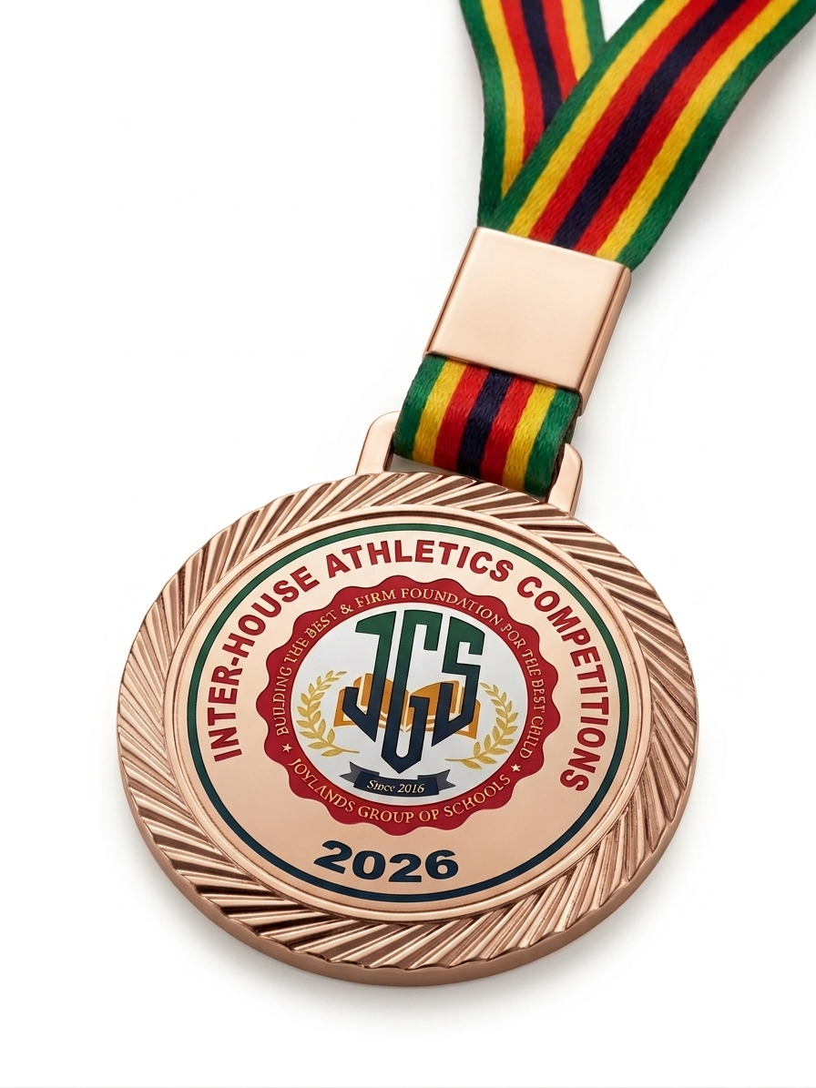 Premium Stainless Steel Medals 60mm - Gold Silver Bronze with Zimbabwe Lanyard