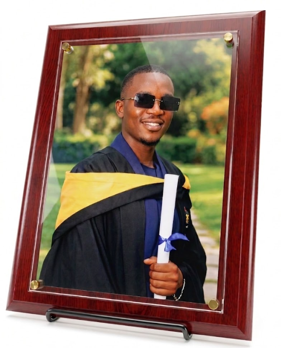 A3 Portrait Wood Plaque with Acrylic Glass Panel – UV Print